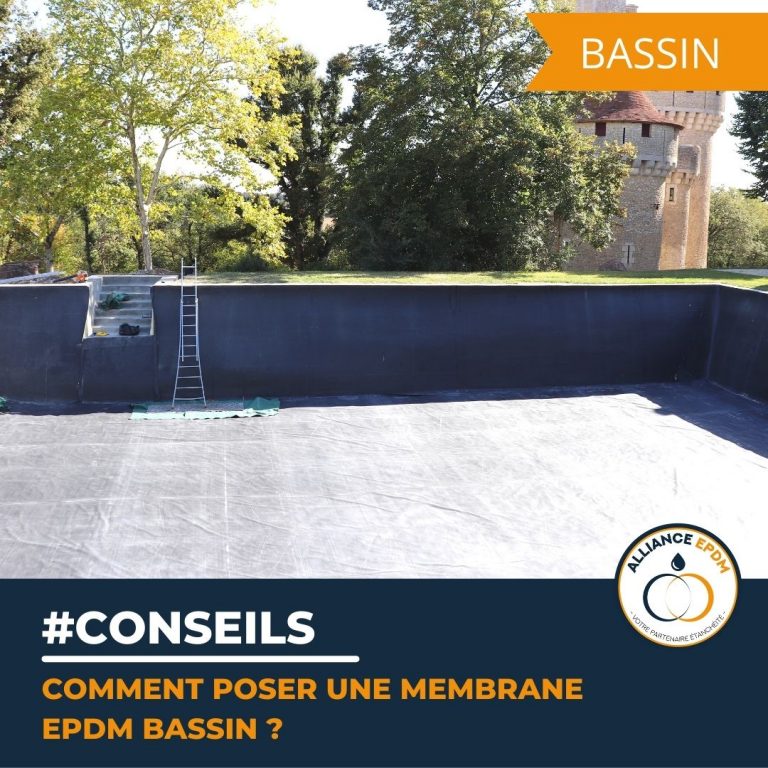 Retrouvez la fiche conseil pour savoir comment poser une membrane EPDM pour bassin. Retrouvez les produits en vente sur notre site.