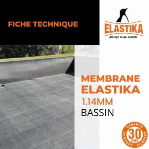 Fiche technique ELASTIKA Membrane EPDM Bassin 1,14mm