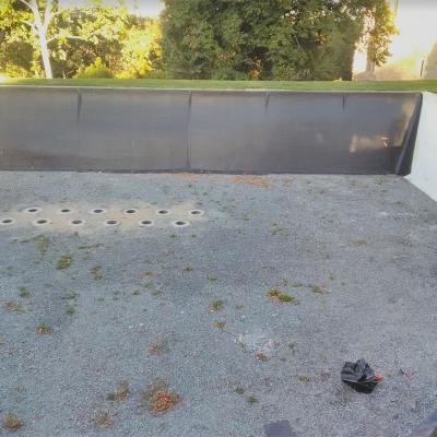 Etanchéité bassin d'agrément fixation membrane EPDM encollage