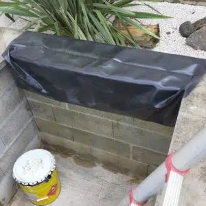 Pose de la membrane EPDM par petites pièces