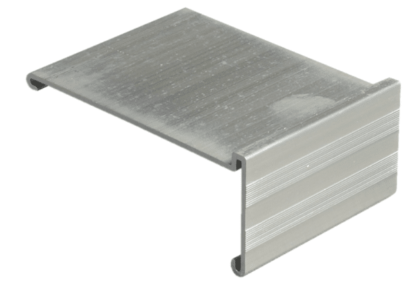 Jonction ou coulisseau en aluminium vous permettant de réaliser une jonction entre 2 bandes de rive.