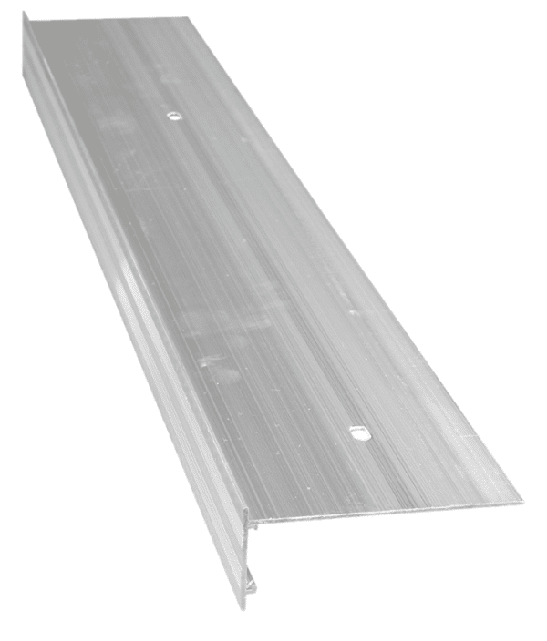 Bande de finition en aluminium brut 3m pour réaliser la finition d'étanchéité d'un bord de toit sans acrotères. EPDM
